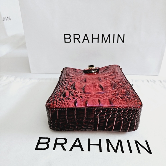 NWT Brahmin Rose Ombre All Over Marley Crossbody & Credit Card Wallet - Picture 11 of 15